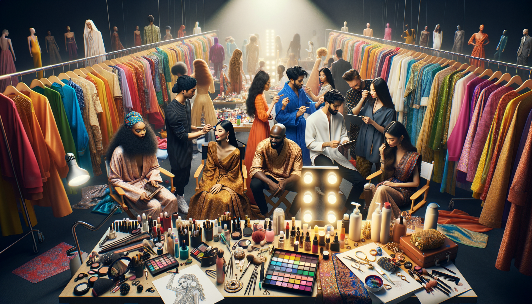 Behind-the-scenes at fashion week